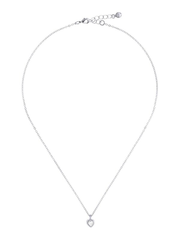 Seraphine Ted Baker Silver Tone HANNELA: Crystal Heart Pendant Necklace