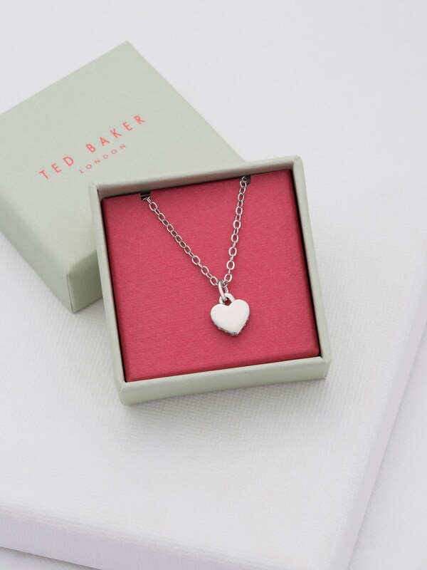 Seraphine Ted Baker Silver Tone HARA: Tiny Heart Pendant Necklace