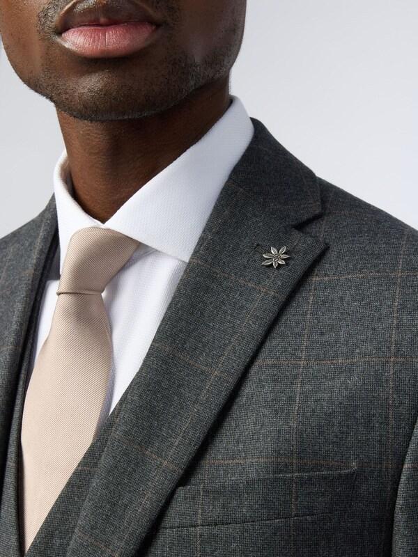 Seraphine Ted Baker Tailoring Grey Slim Fit Overcheck Jacket