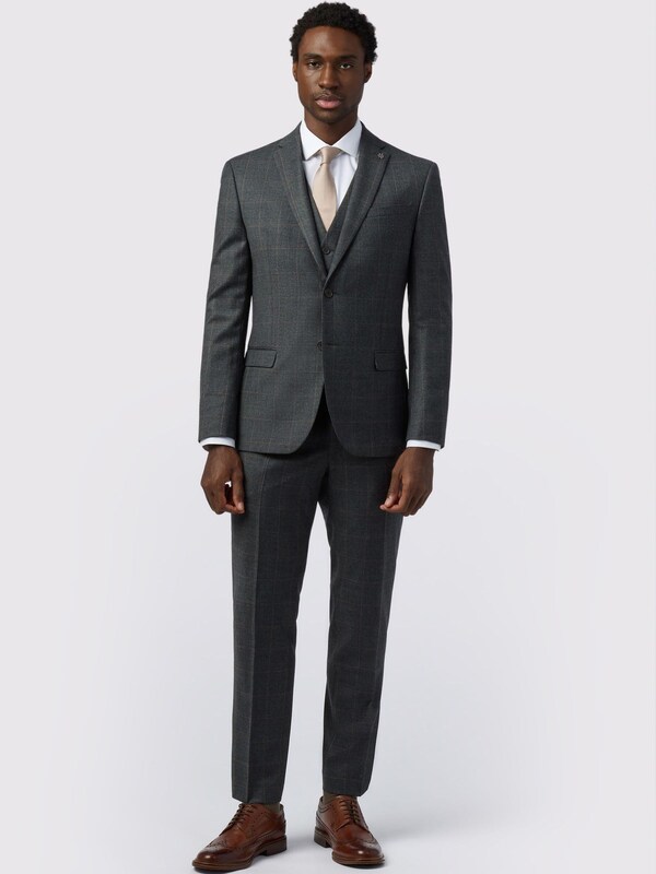 Seraphine Ted Baker Tailoring Grey Slim Fit Overcheck Jacket