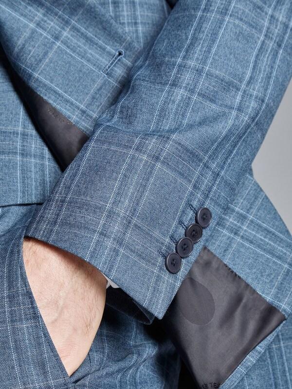 Seraphine Ted Baker Tailoring Large Blue Alder Check Slim Fit Jacket