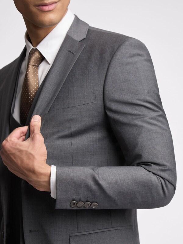 Seraphine Ted Baker Tailoring Prem Charcoal Grey Panama Slim Suit Jacket