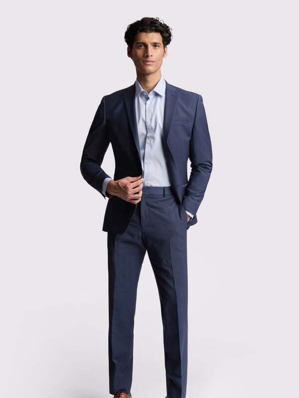 Seraphine Ted Baker Tailoring Premium Blue Panama Slim Suit Jacket