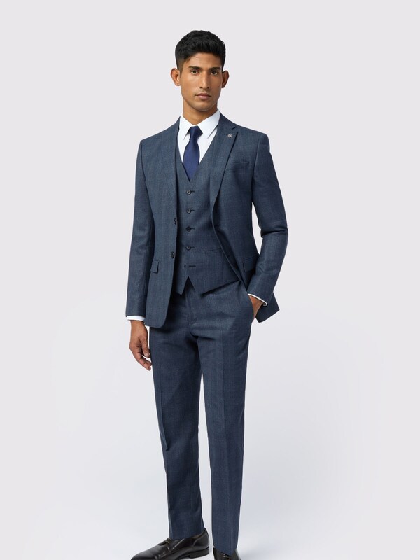 Seraphine Ted Baker Tailoring Slim Blue Byrne Plum Check Jacket