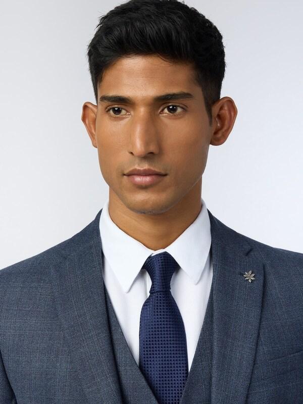 Seraphine Ted Baker Tailoring Slim Blue Byrne Plum Check Jacket