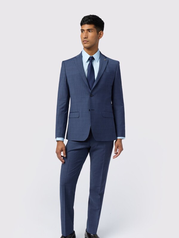 Seraphine Ted Baker Tailoring Slim Blue Foyle Airforce Scratch Jacket