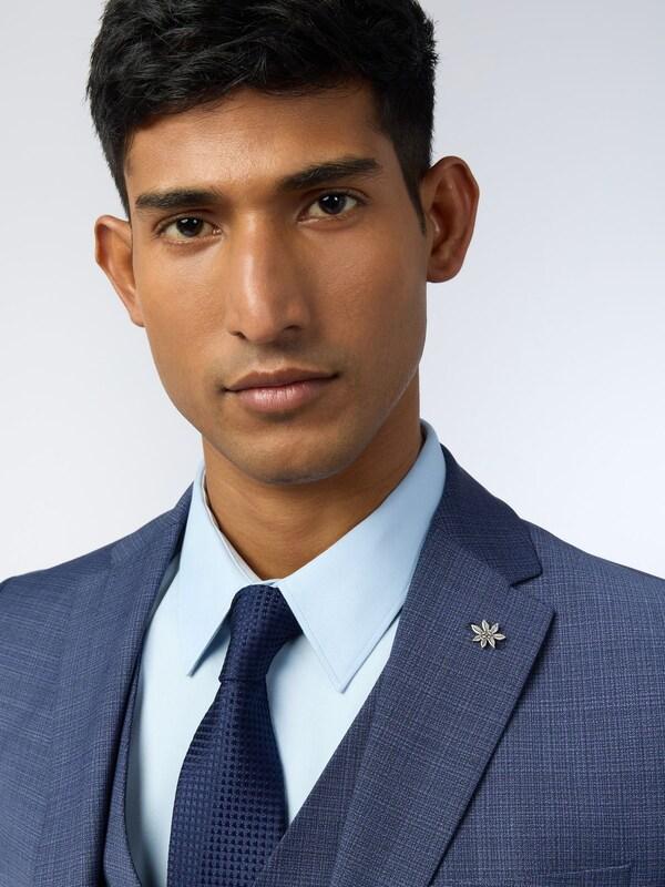 Seraphine Ted Baker Tailoring Slim Blue Foyle Airforce Scratch Jacket