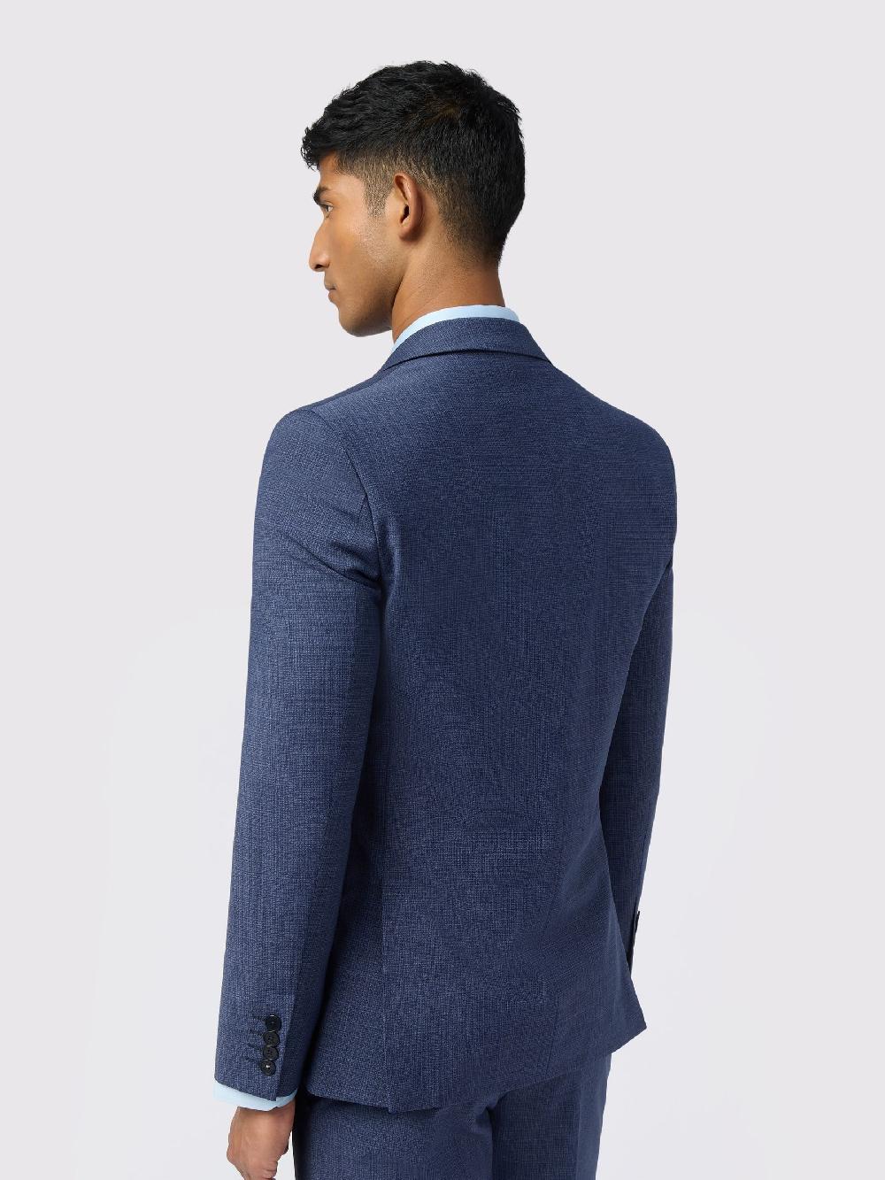 seraphine Ted Baker Tailoring Slim Blue Foyle Airforce Scratch Jacket