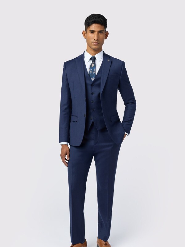 Seraphine Ted Baker Tailoring Slim Blue Keats Flannel Jacket