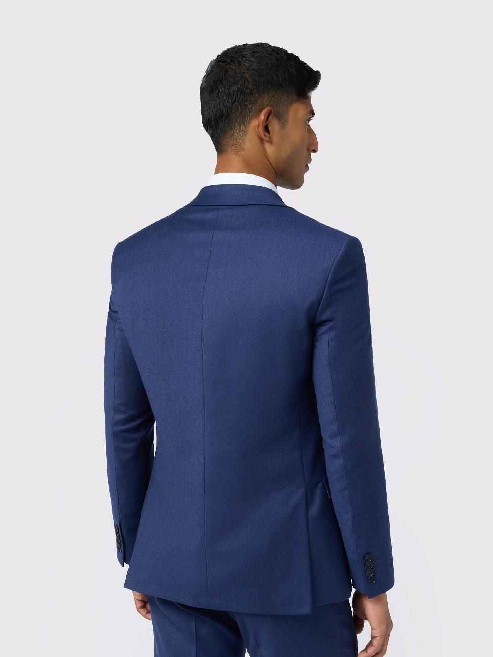 seraphine Ted Baker Tailoring Slim Blue Keats Flannel Jacket