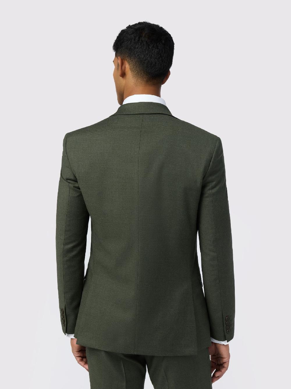 seraphine Ted Baker Tailoring Slim Green Lear Flannel Jacket