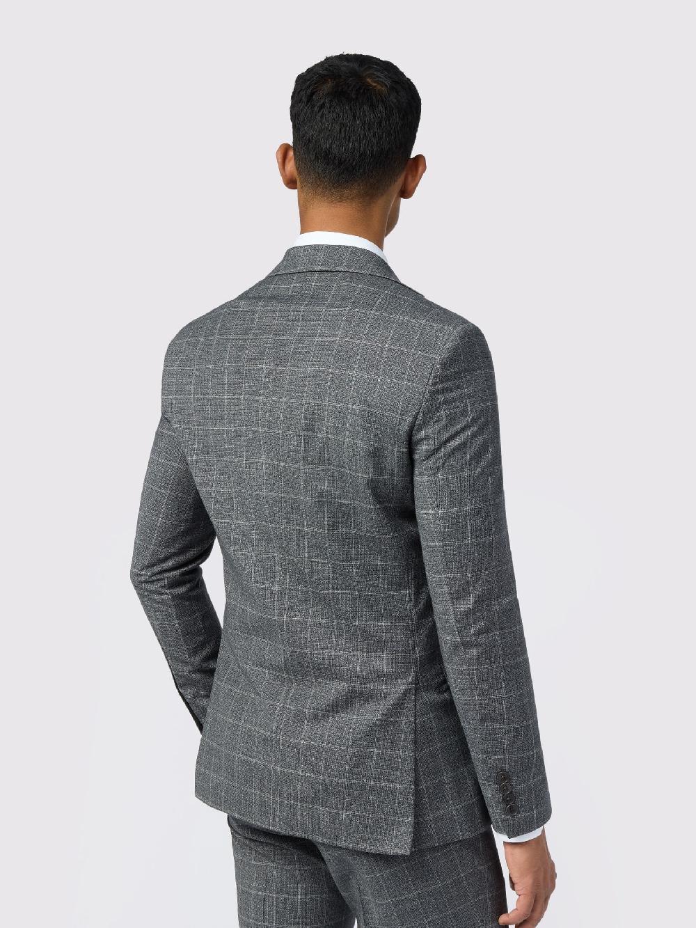 seraphine Ted Baker Tailoring Slim Grey Hilson Charc Text Jackets