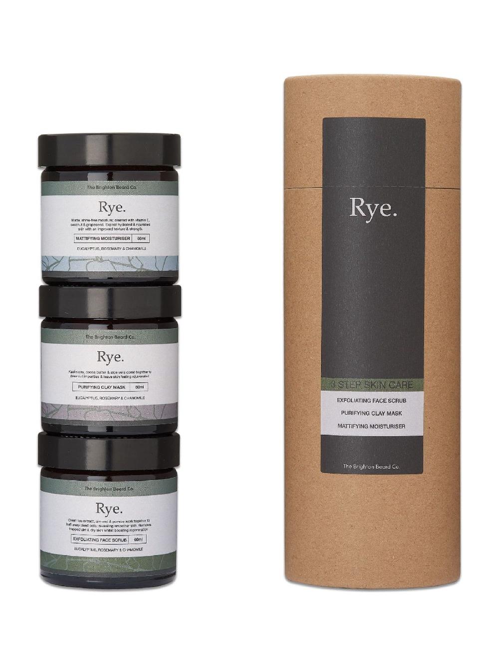 seraphine The Brighton Beard Co. Rye 3 Step Skin Care Gift Set