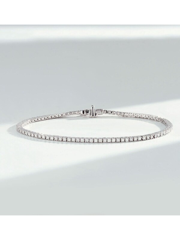 seraphine The Diamond Store 925 Silver 1.5ct Lab Diamond Tennis Bracelet