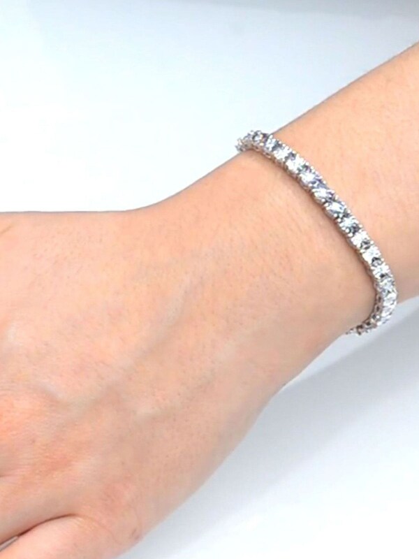 Seraphine The Diamond Store White 1.00ct Set Tennis Bracelet