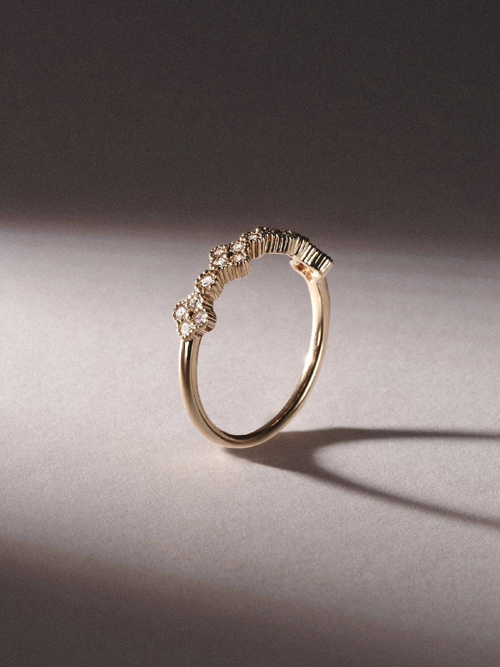 seraphine The Diamond Store White Alegria Lab Diamond Ring 0.27ct in 18k Gold Vermeil