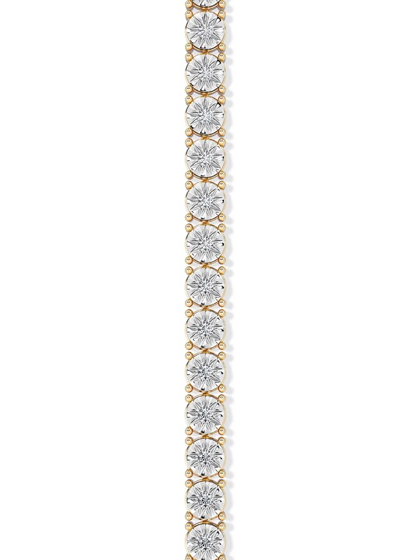 Seraphine The Diamond Store White Diamond 1.00ct Tennis Bracelet In 18k Gold Vermeil