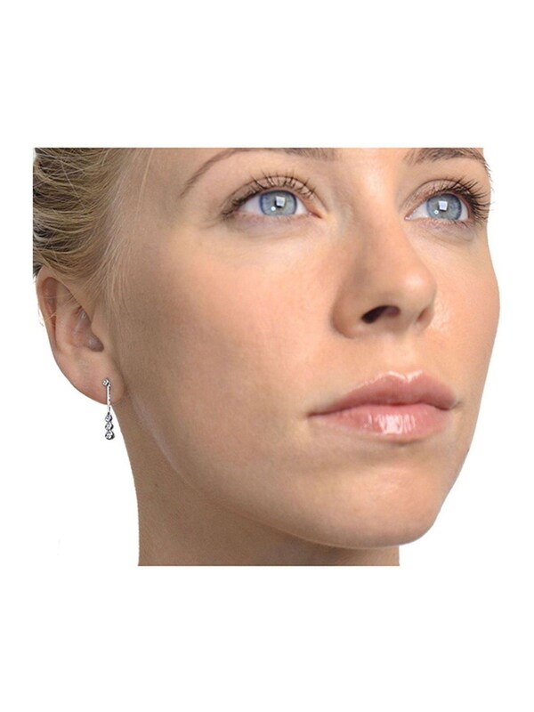 Seraphine The Diamond Store White Gold 0.12ct Diamond Small Drop Earrings