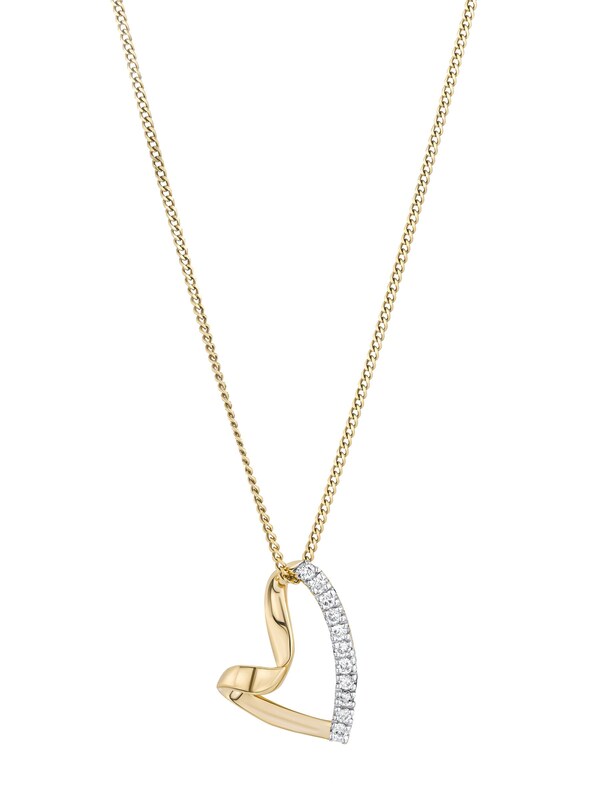 Seraphine The Diamond Store White Lab Diamond Heart 0.10ct H/SI Pendant