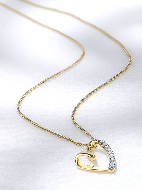 Seraphine The Diamond Store White Lab Diamond Heart 0.10ct H/SI Pendant
