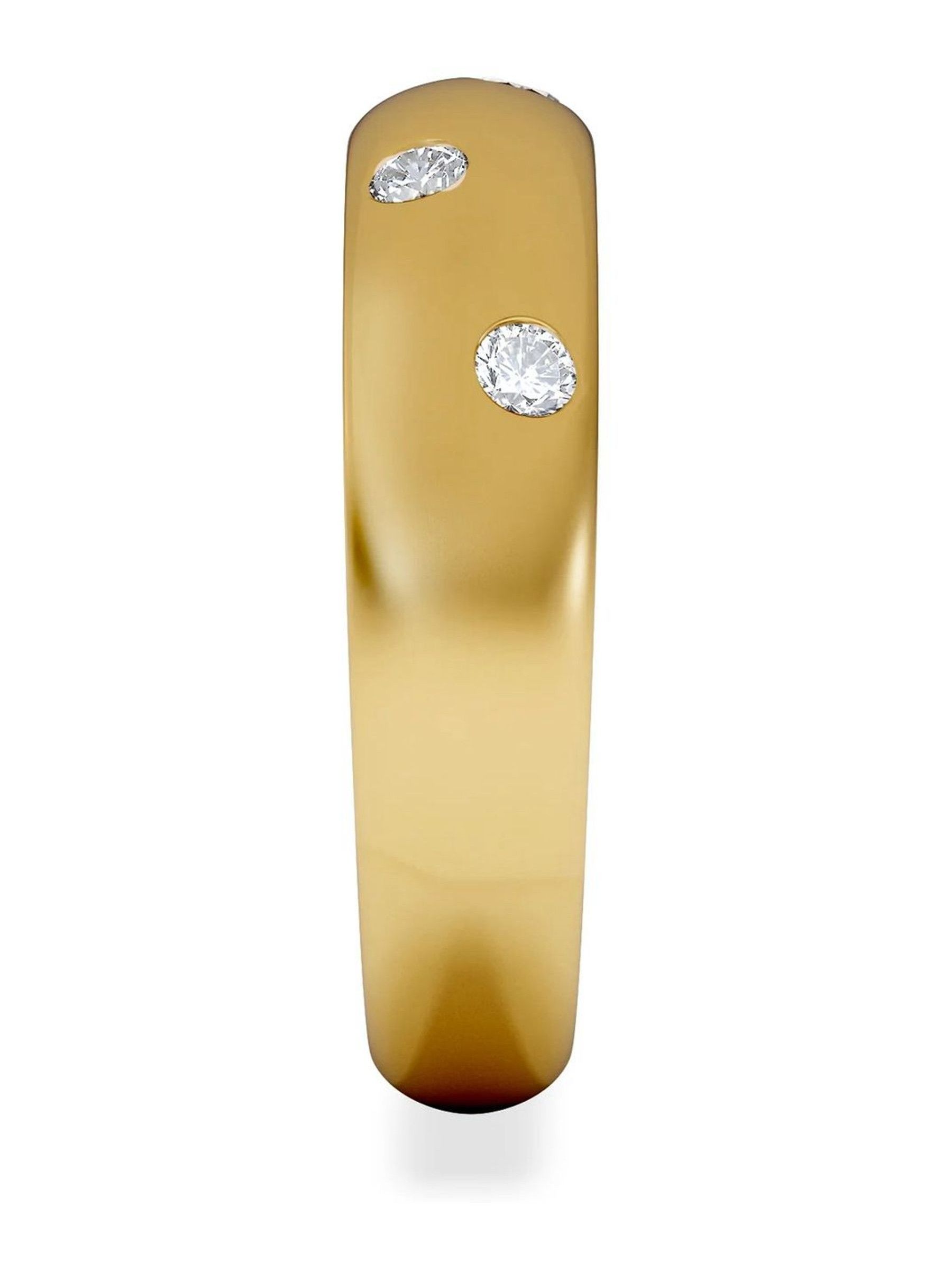 seraphine The Diamond Store White Seamless 0.26ct Round Cut Lab Diamond Ring in 18k Gold Vermeil