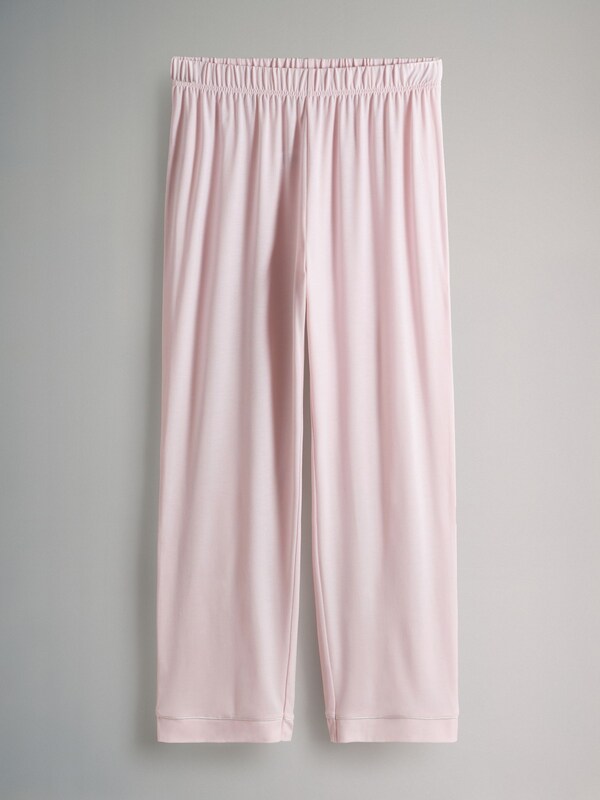 Seraphine The Set 2 Pack Polyester Viscose Blend Button Through Long Pyjamas With Piping Animal/Pink