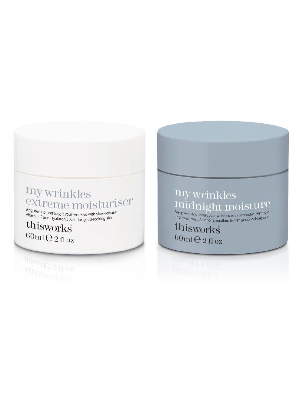 seraphine This Works My Wrinkles Extreme Moisturiser + Midnight Moisture (Worth £104)