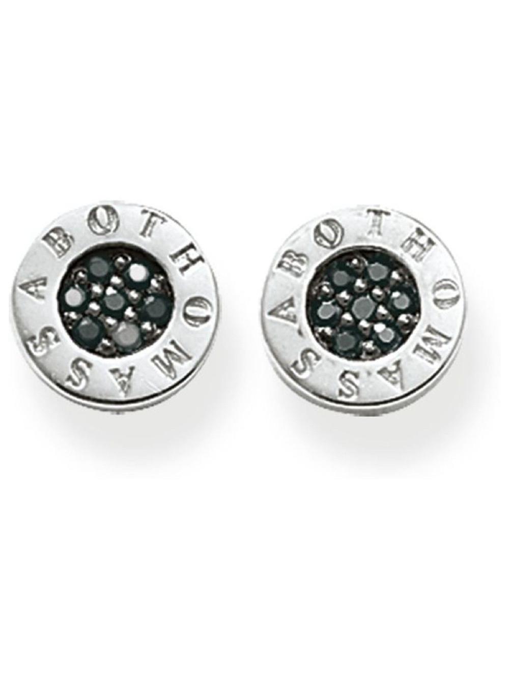 seraphine Thomas Sabo Black Pavé Studs - 925 Sterling Zirconia