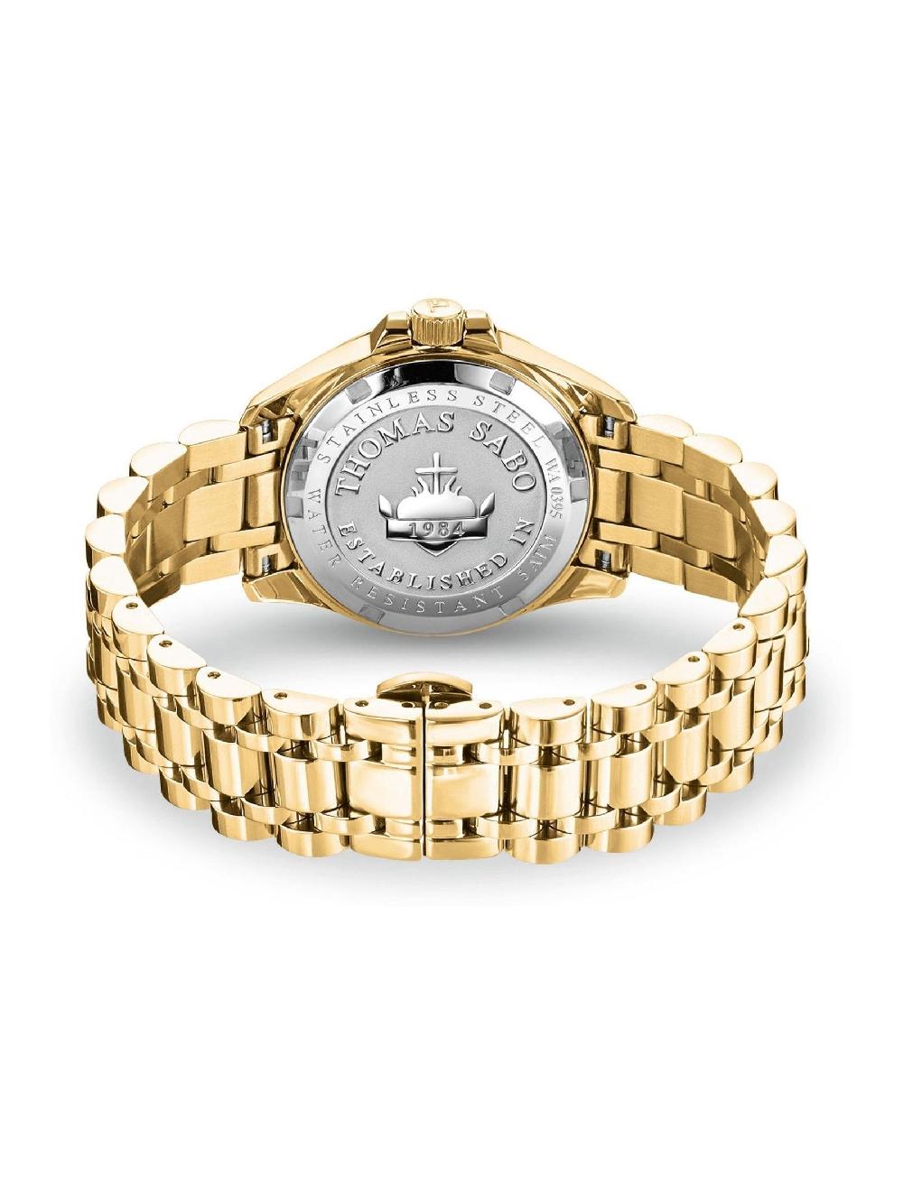 seraphine Thomas Sabo Gold Rebel Heart Quartz Watch