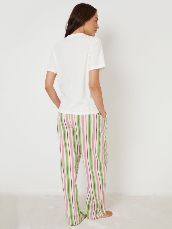 Seraphine Threadbare Pink Graphic Print Short Sleeve Pyjamas Set