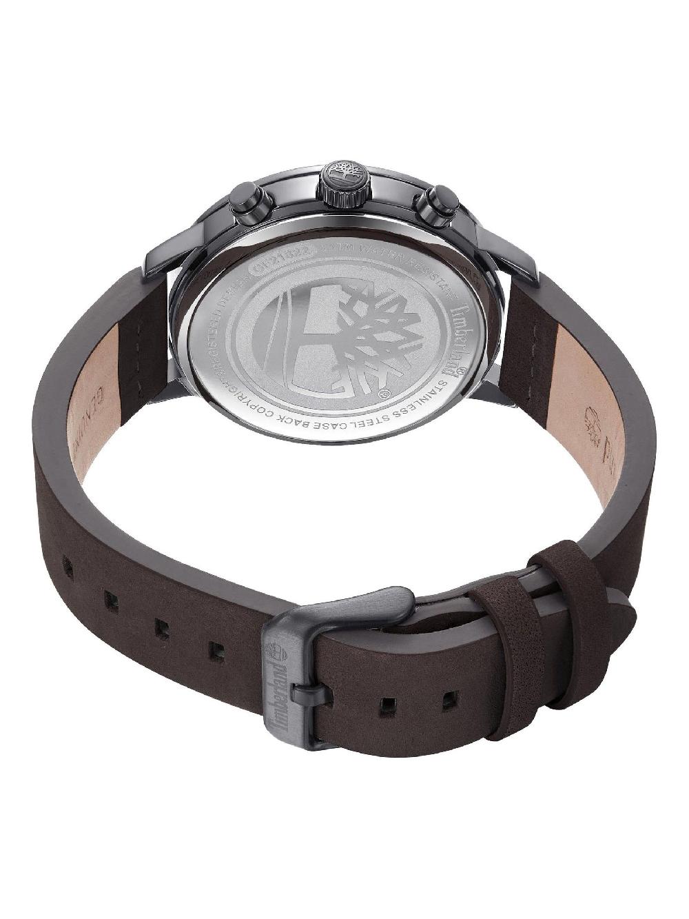 seraphine Timberland Brown Louden Gun Mutli Dial Leather Strap 3ATM Watch