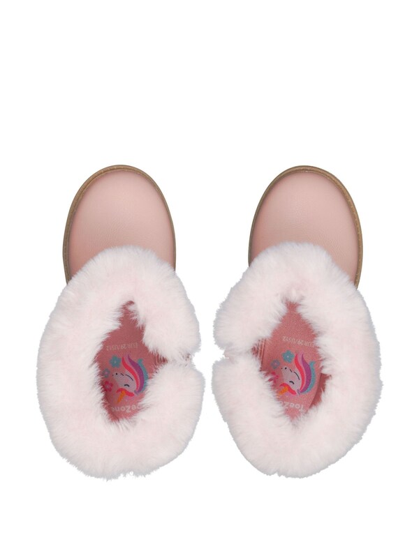 Seraphine Toezone Lumi Faux Fur Zip Heart Buckle Boots