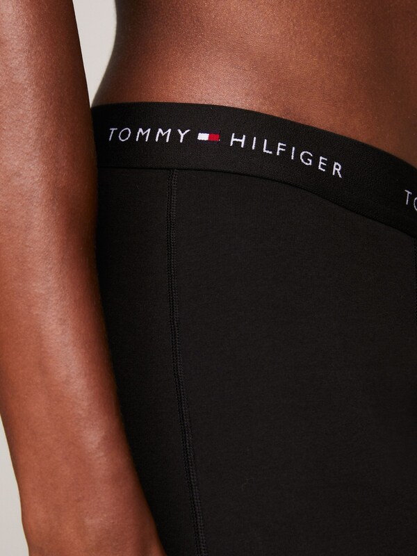 Seraphine Tommy Hilfiger Black Essential Logo Waistband Trunks 3 Pack