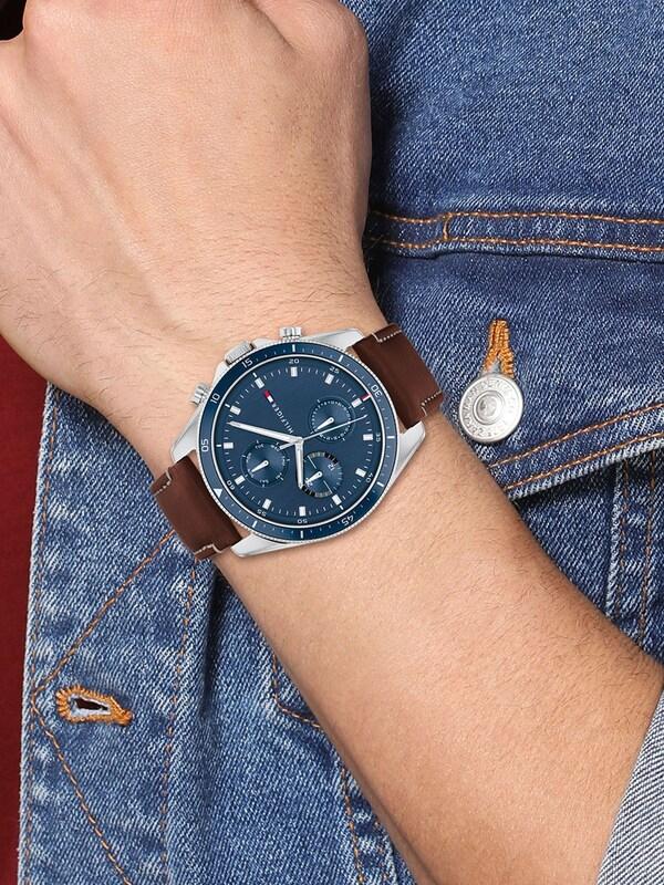 Seraphine Tommy Hilfiger Brown Watch With Leather Strap