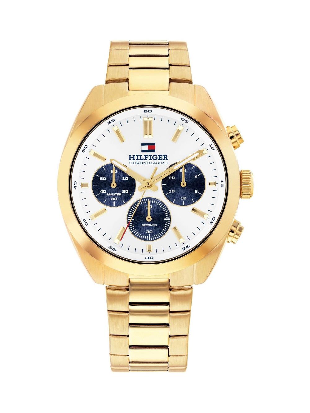 seraphine Tommy Hilfiger Gold Tone Gold Plated Bracelet Watch
