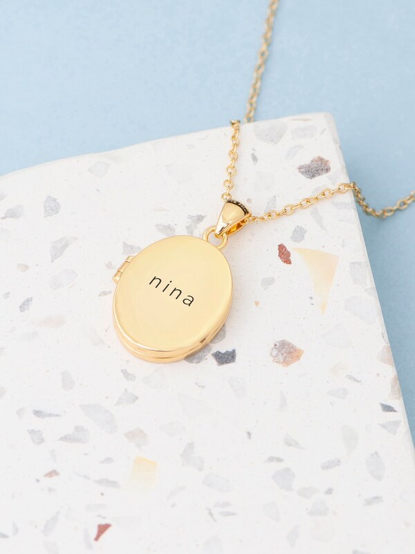 Seraphine Treat Republic Personalised Oval Photo Locket