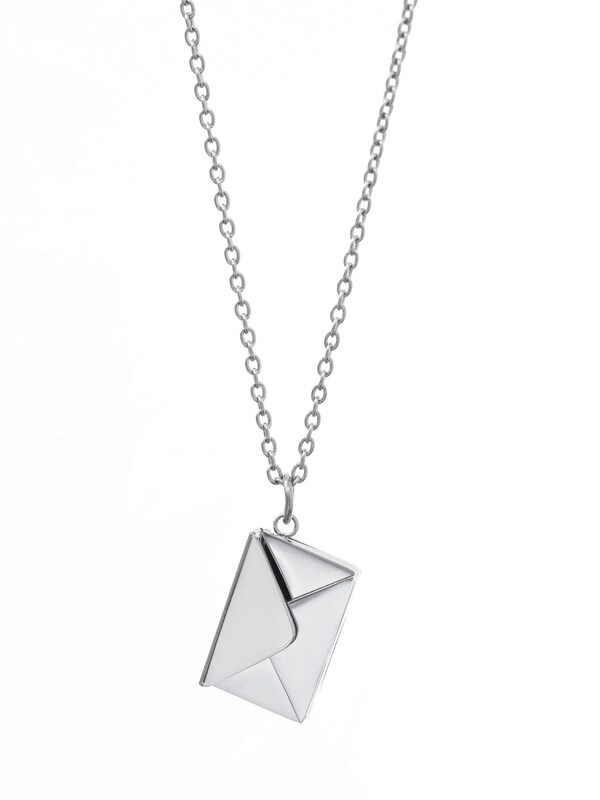Seraphine Treat Republic Tone Personalised Secret Message Envelope Necklace
