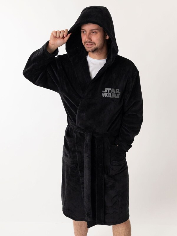 Seraphine Vanilla Underground Black Star Wars Darth Vader Hooded Bath Robe