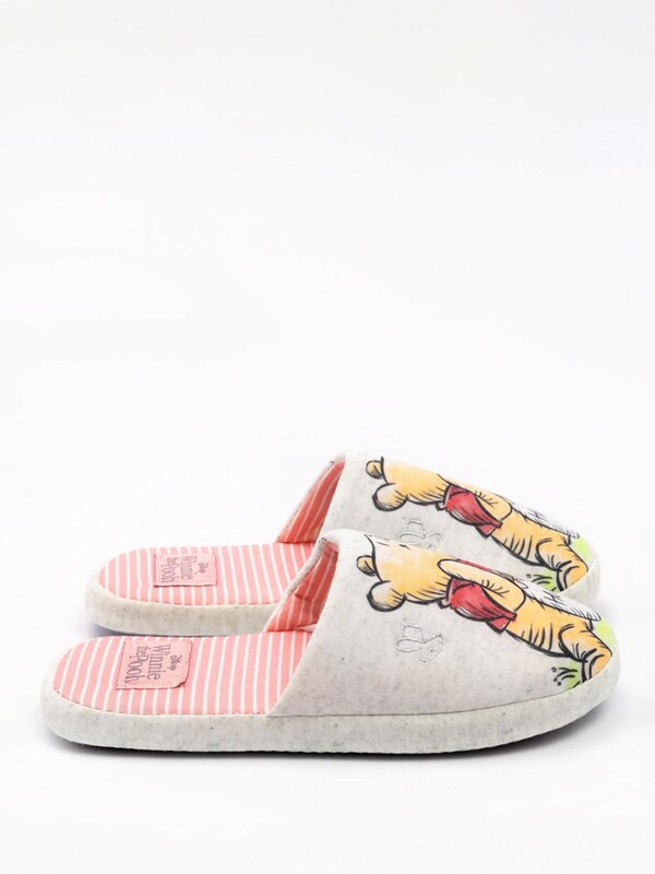 Seraphine Vanilla Underground Ecru Winnie The Pooh Womens Winter Mule Slippers