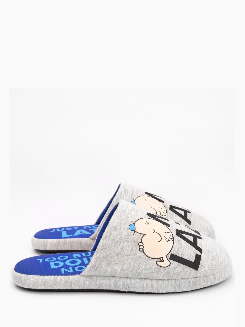 seraphine Vanilla Underground Grey Mr Men Mr Men Mr Lazy Slippers