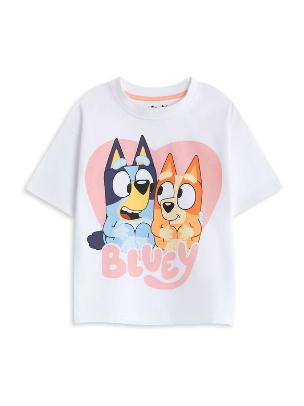 Seraphine Vanilla Underground Pink Bluey Girls Multicoloured Multi Character Multi-Pack Of 2 Short Sleeve Short Leg Pyjama Set