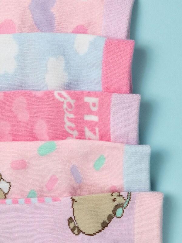 Seraphine Vanilla Underground Pink Girls Pusheen Socks 5 Pack