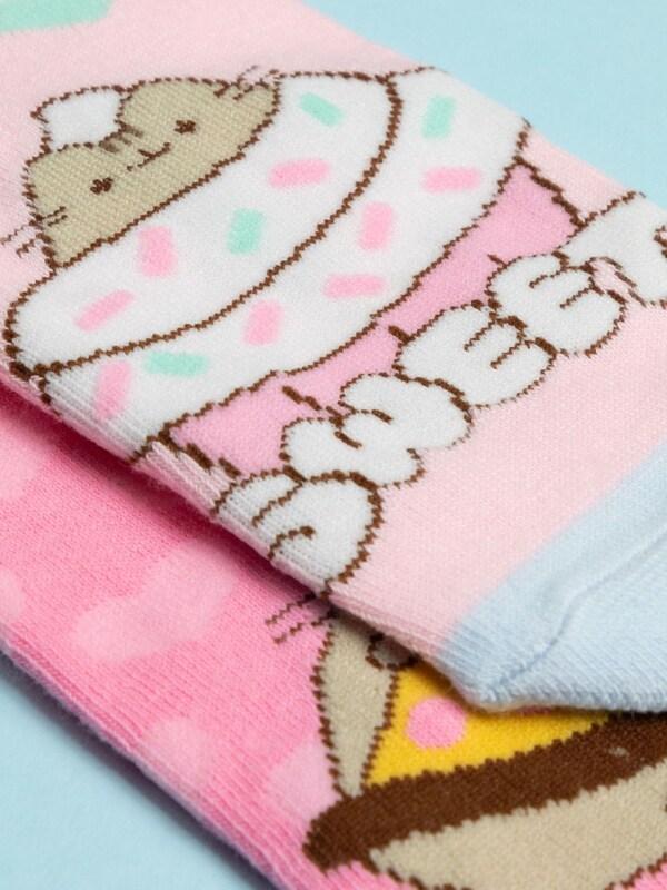 Seraphine Vanilla Underground Pink Girls Pusheen Socks 5 Pack
