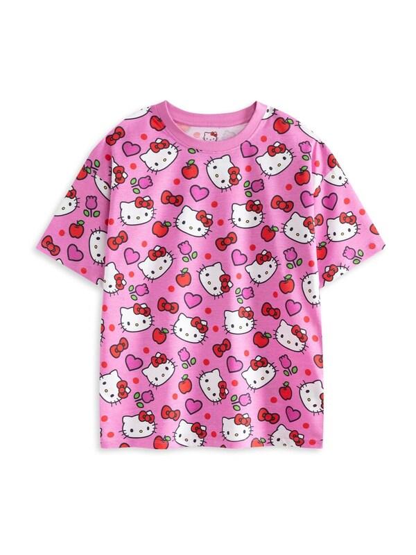 Seraphine Vanilla Underground Pink Hello Kitty Girls Short Sleeve Short Leg 100% Cotton Pyjamas Set Multipack Of 2