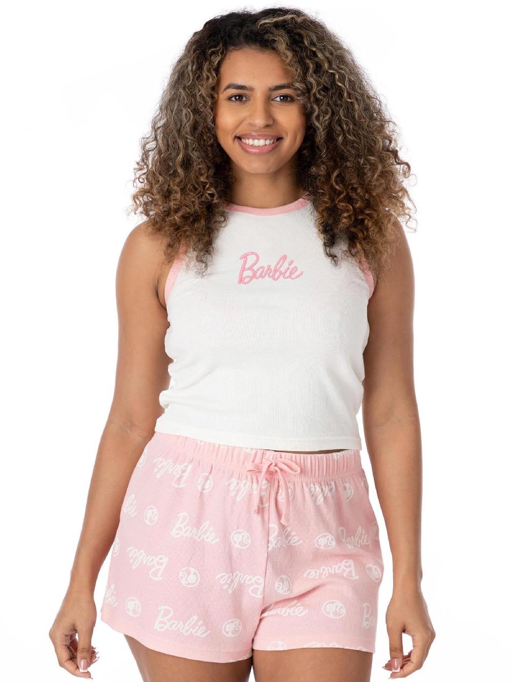 seraphine Vanilla Underground Pink Ladies Barbie Licensing Short Pyjamas