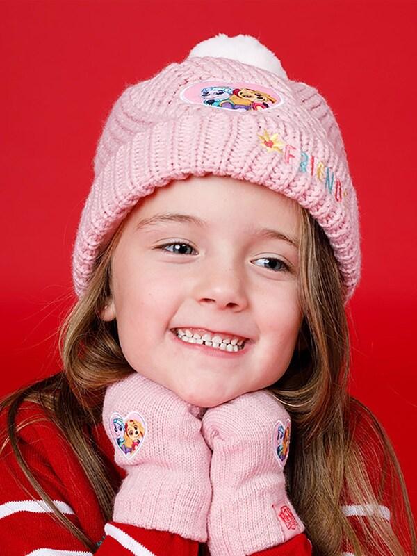 Seraphine Vanilla Underground Pink Paw Patrol Girls Winter Beanie And Scarf Set
