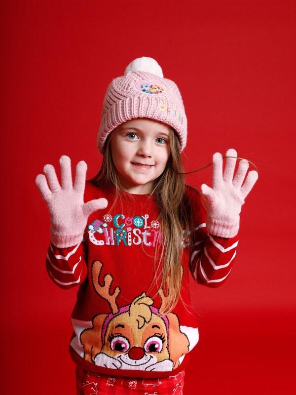 Seraphine Vanilla Underground Pink Paw Patrol Girls Winter Beanie And Scarf Set