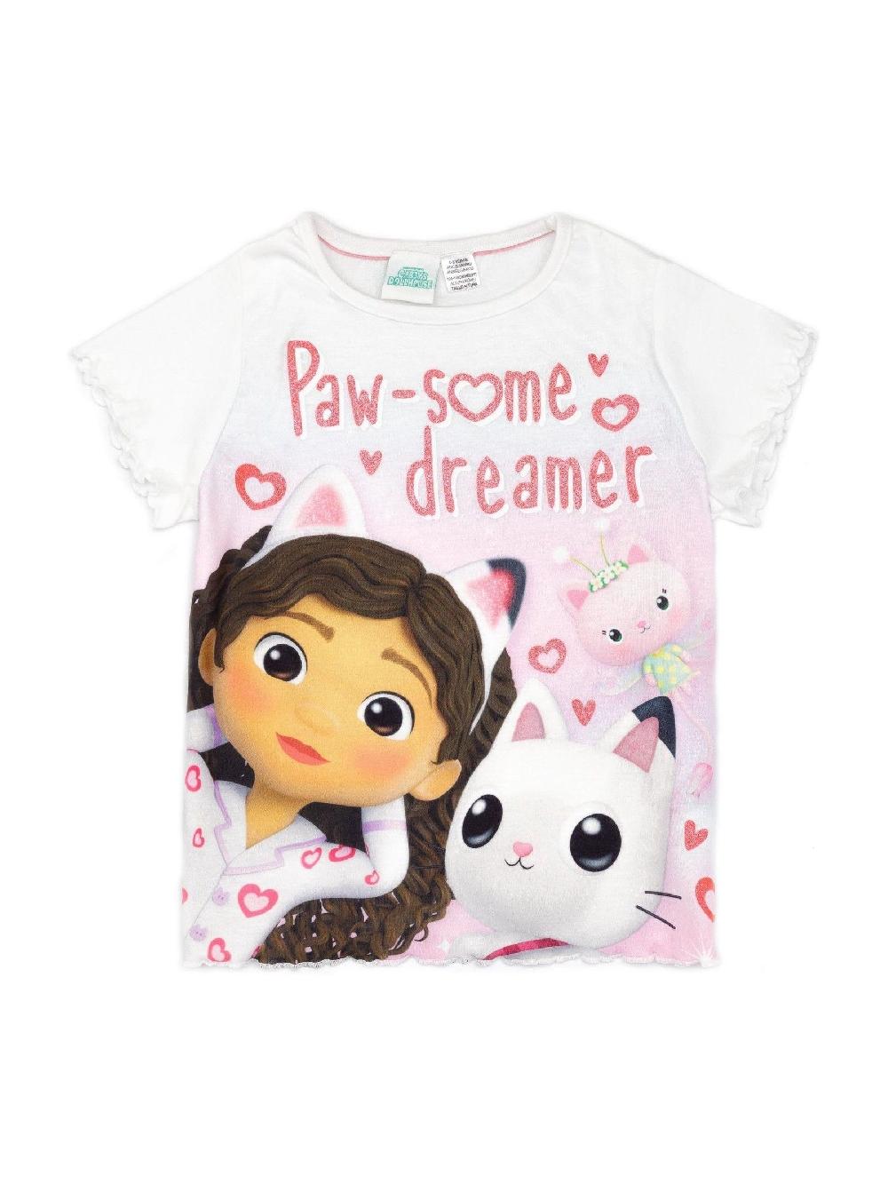 seraphine Vanilla Underground White Gabbys Dollhouse Licensing Short Pyjamas