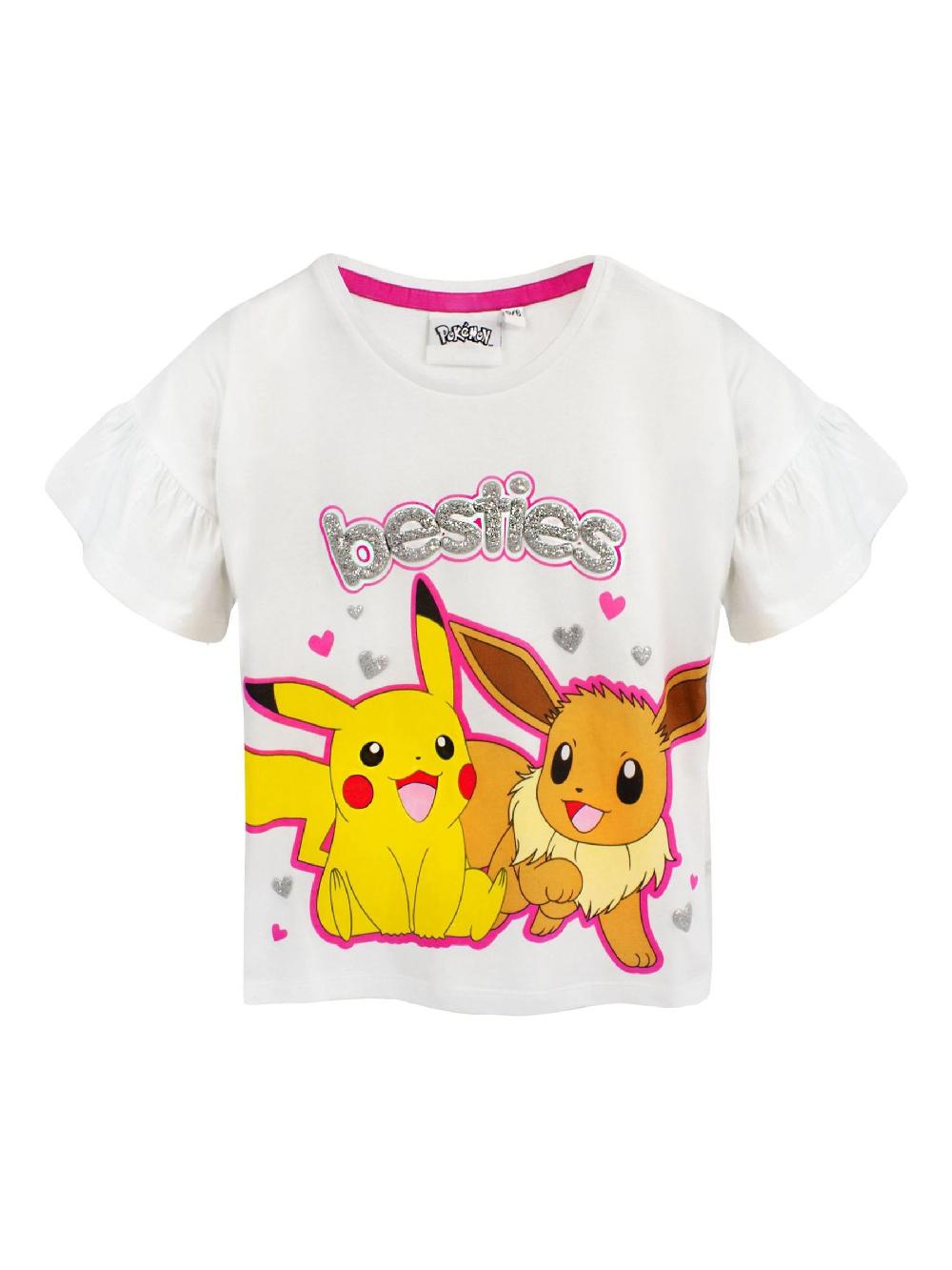 seraphine Vanilla Underground White Pokemon Pikachu Eeevee Short Sleeve Short Leg Pyjamas Set