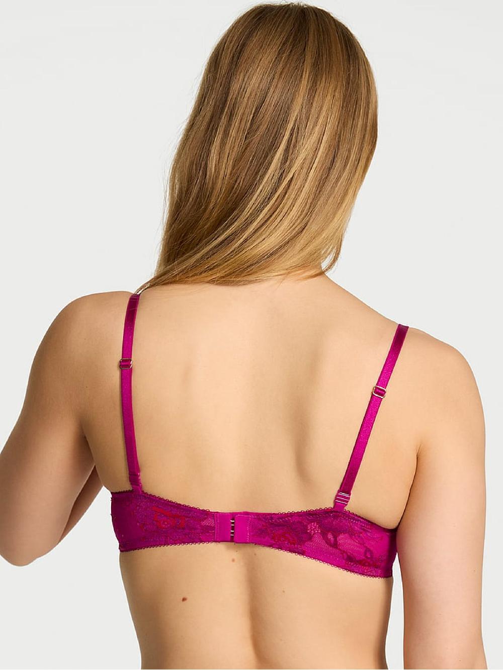 seraphine Victoria's Secret Berrylicious Purple Dye Lace Bra